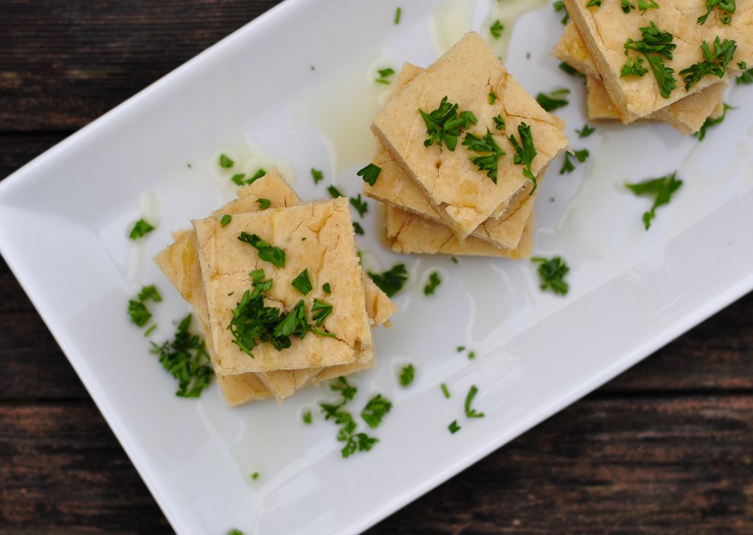 Gluten-Free Flatbread Recipe made from Soaked Whole Grains (yeast-free, vegan)