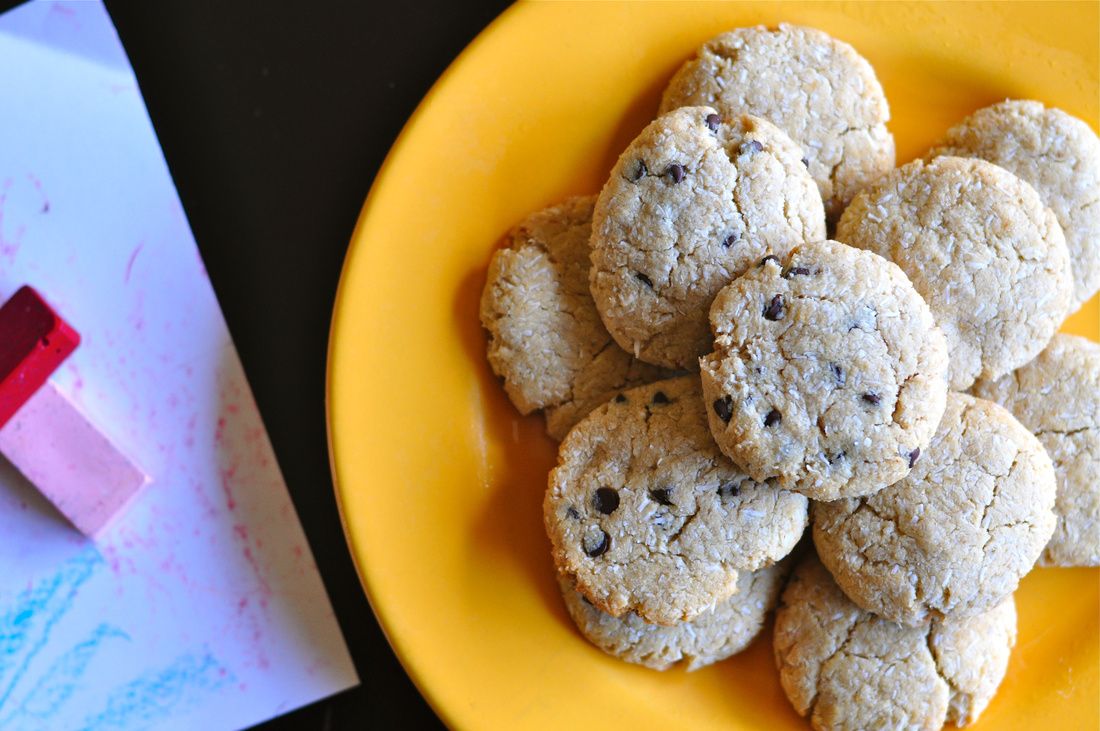 Banana Coconut Cookies (grain-free, sugar-free, vegan)