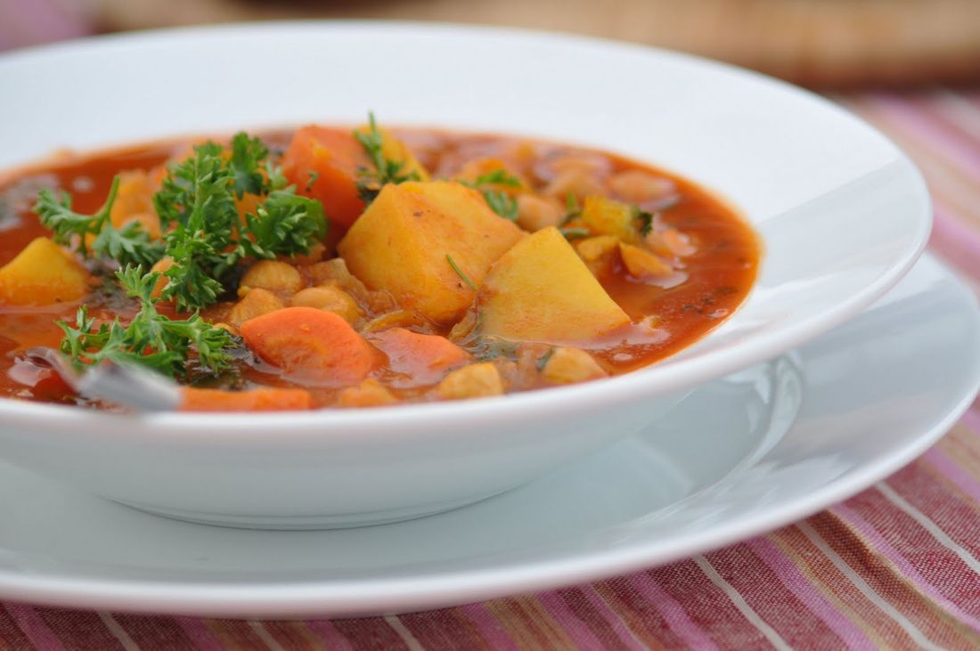 Moroccan Chickpea and Potato Soup