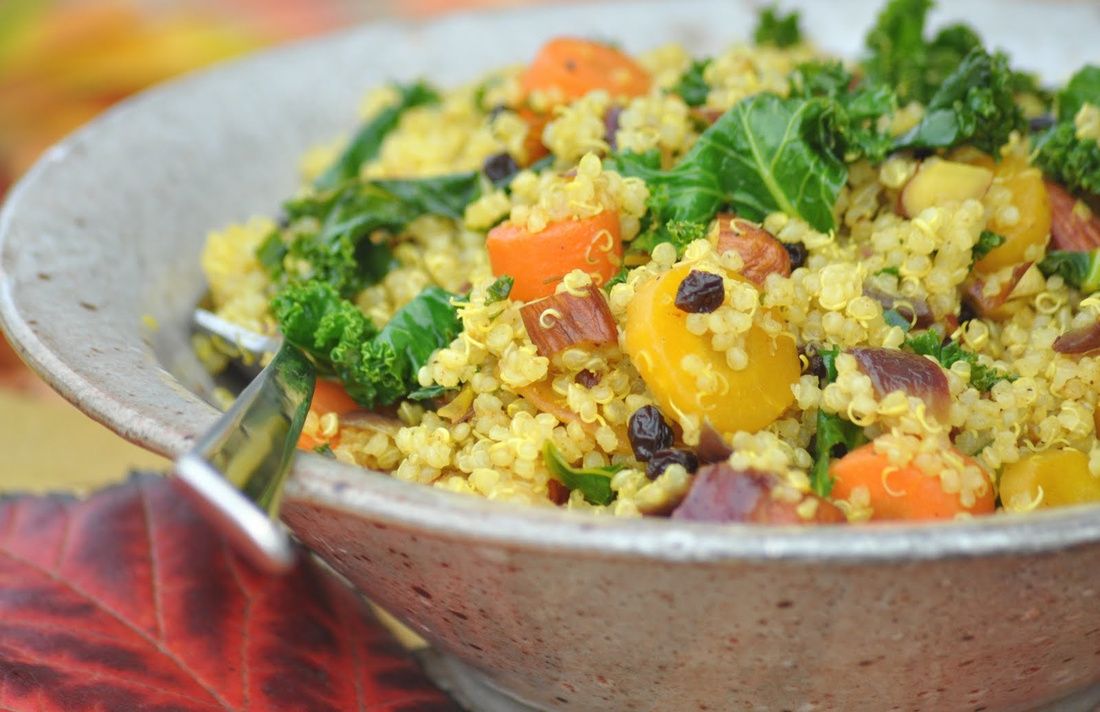 Vegan Moroccan Quinoa Pilaf