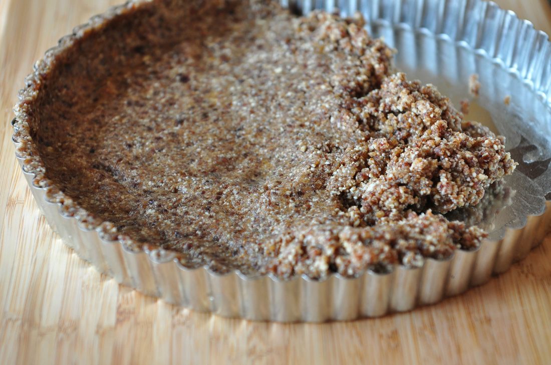 raw berry tart - crust