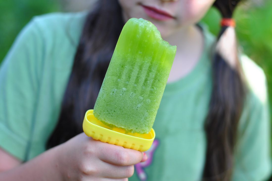 Honeydew-Cucumber-Mint Popsicles