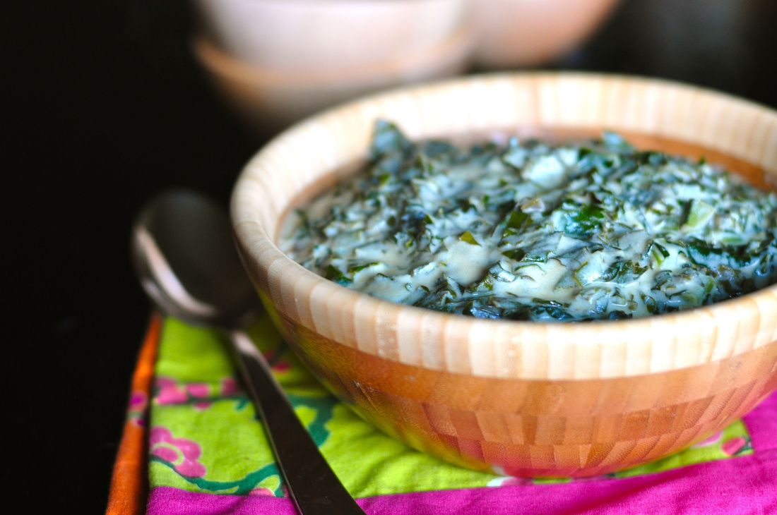 Dairy-Free Creamed Kale Vegan