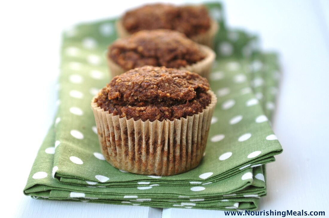 Gluten-Free Pumpkin Hazelnut Teff Muffins 