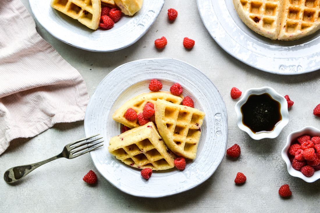 GLUTEN-FREE RASPBERRY COCONUT WAFFLES-1