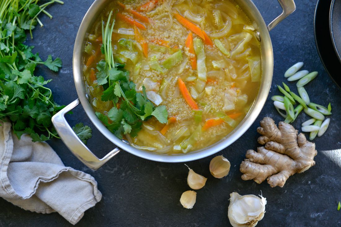 HEALING QUINOA CABBAGE SOUP-1