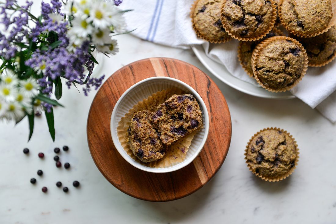 WILD BLUEBERRY FLAX MUFFINS-3