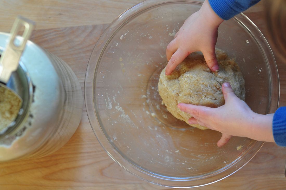 banana coconut cookies-dough