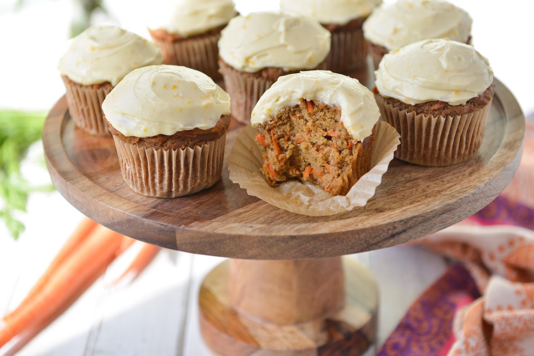 carrot cake muffins - gluten-free egg-free-2