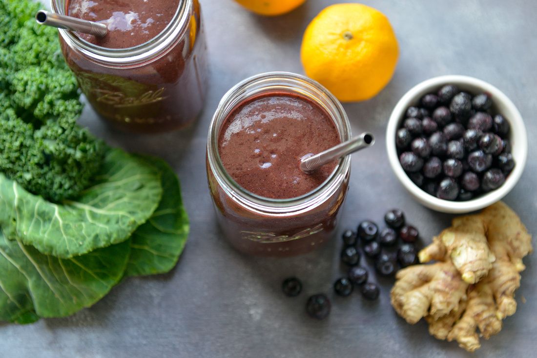 Berry Cherry Green Smoothie