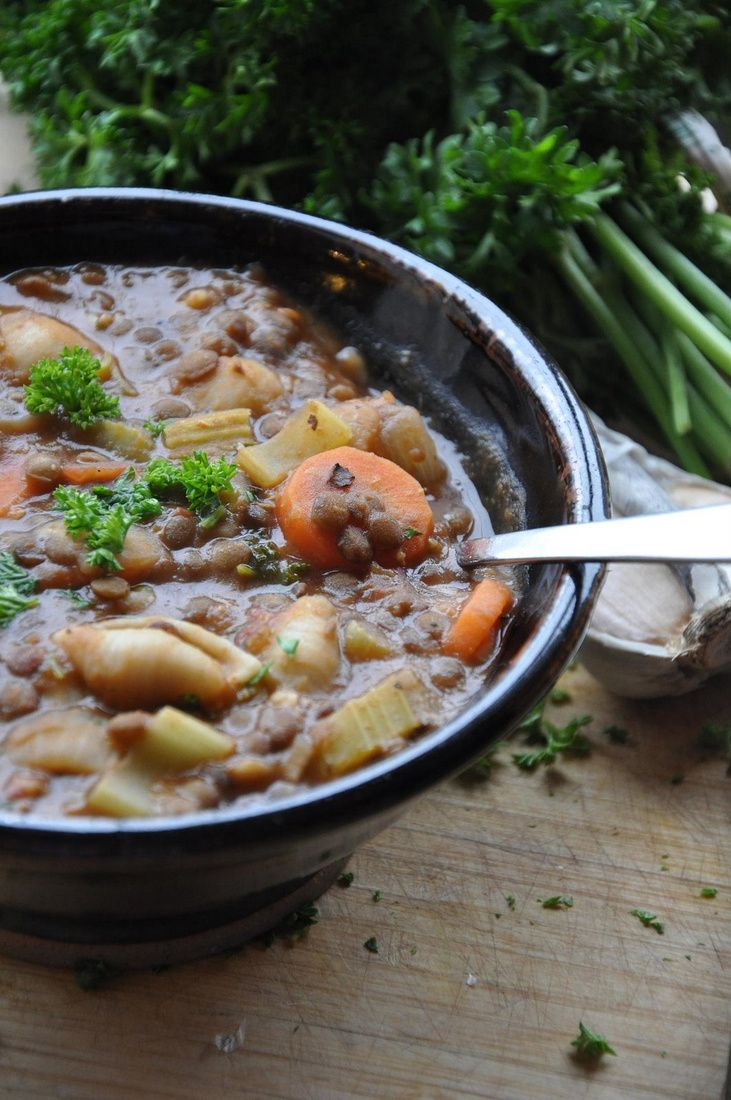 Lentil Noodle Soup Vegan