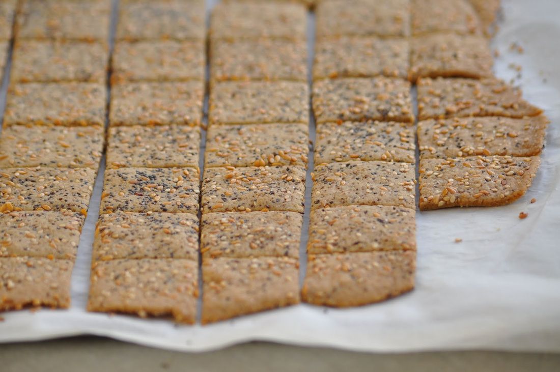 Gluten-Free Vegan Quinoa-Seed Crackers