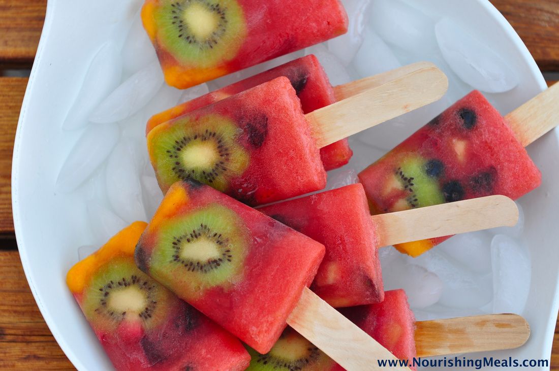 Watermelon Whole Fruit Popsicles