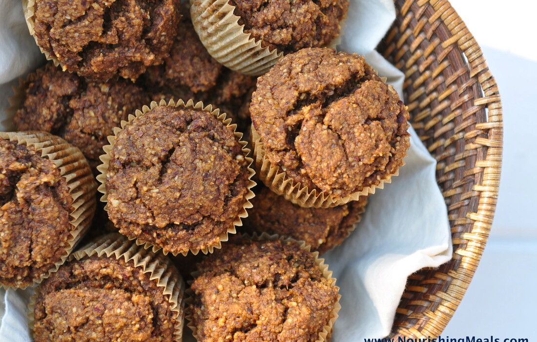 Pumpkin Hazelnut Teff Muffins (vegan, gluten-free)