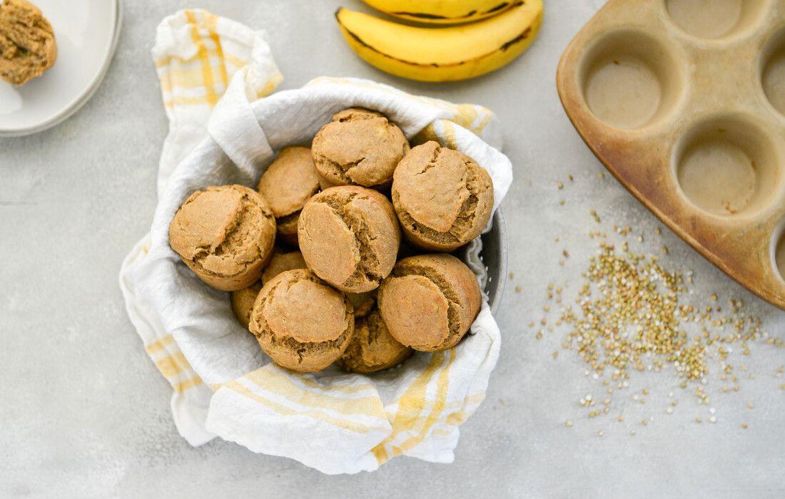 Egg-Free Gluten-Free Vegan Banana Buckwheat Muffins