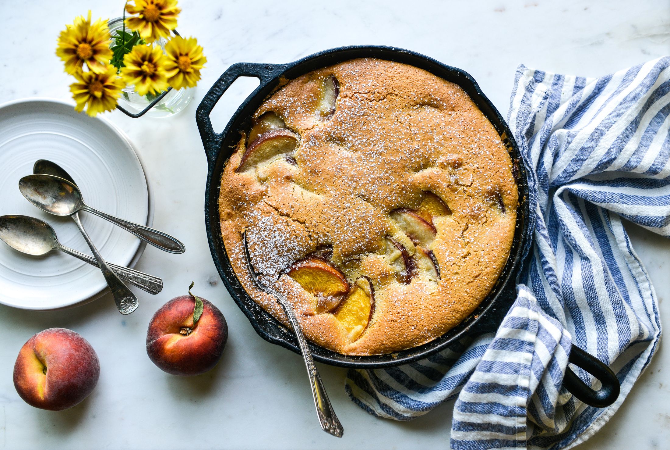 CAST IRON PEACH-ALMOND COBBLER GRAIN-FREE-1