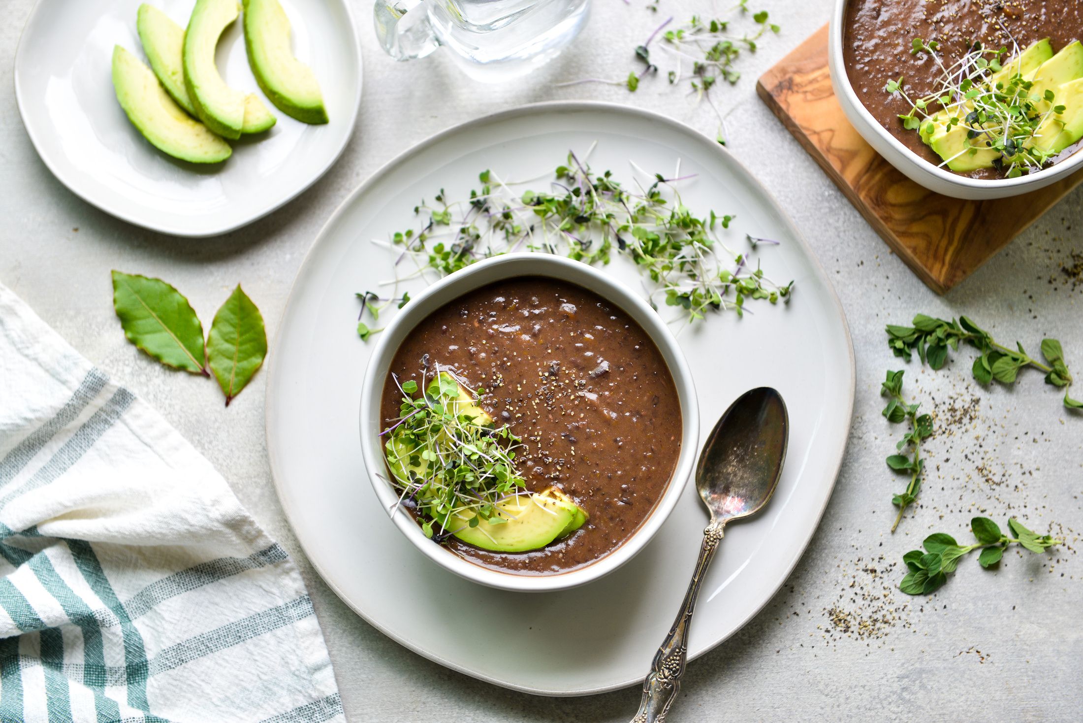 INSTANT POT BLACK BEAN VEGETABLE SOUP-VEGAN