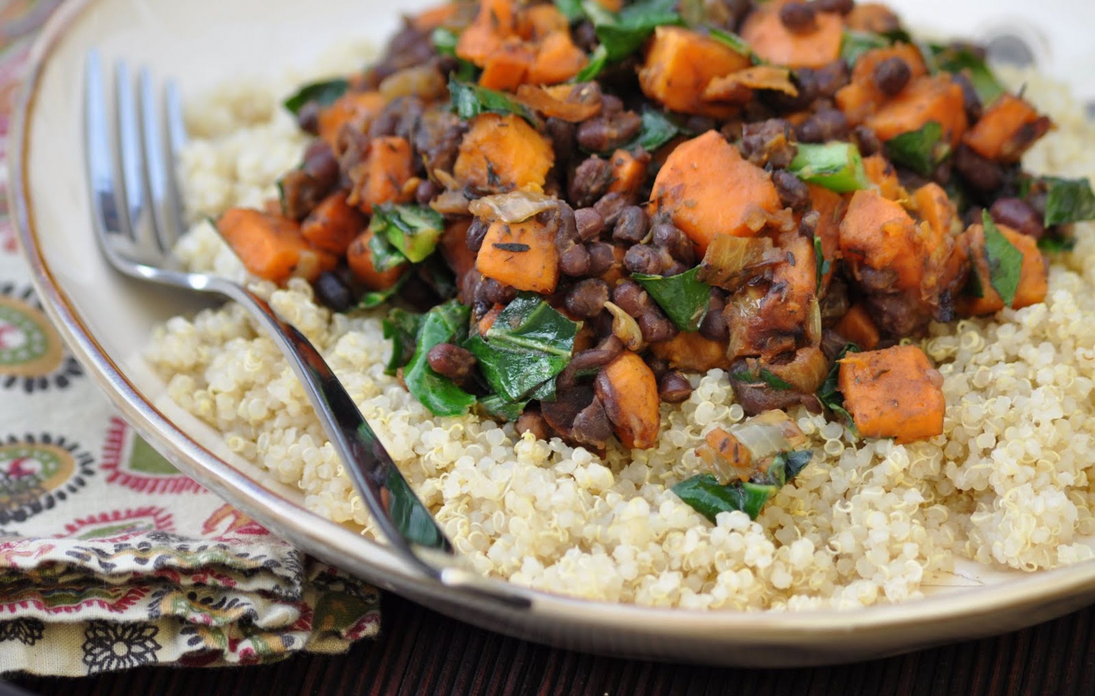 Adzuki Bean and Yam Hash