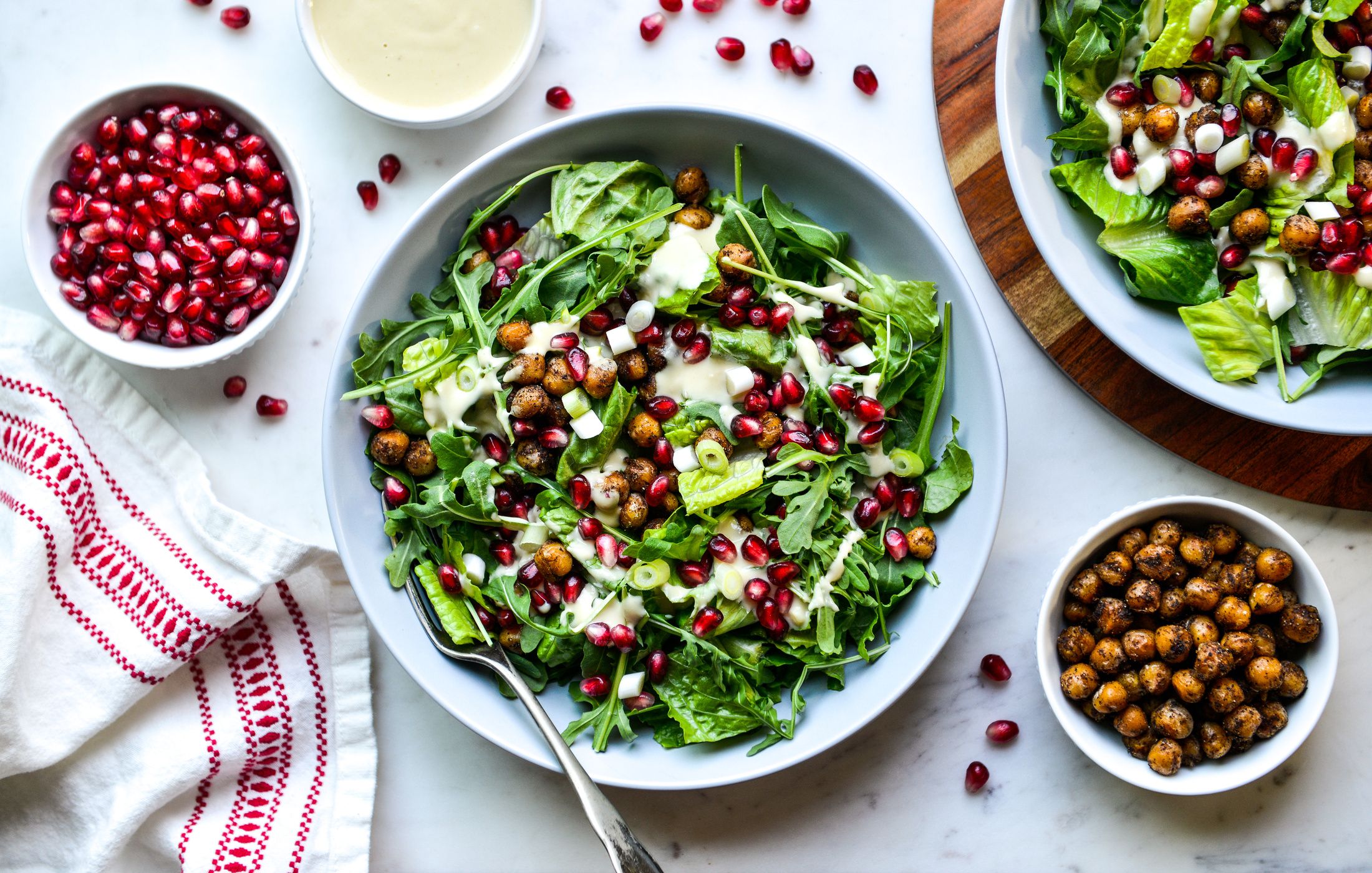 BAHARAT CHICKPEA AND POMEGRANATE SALAD-1