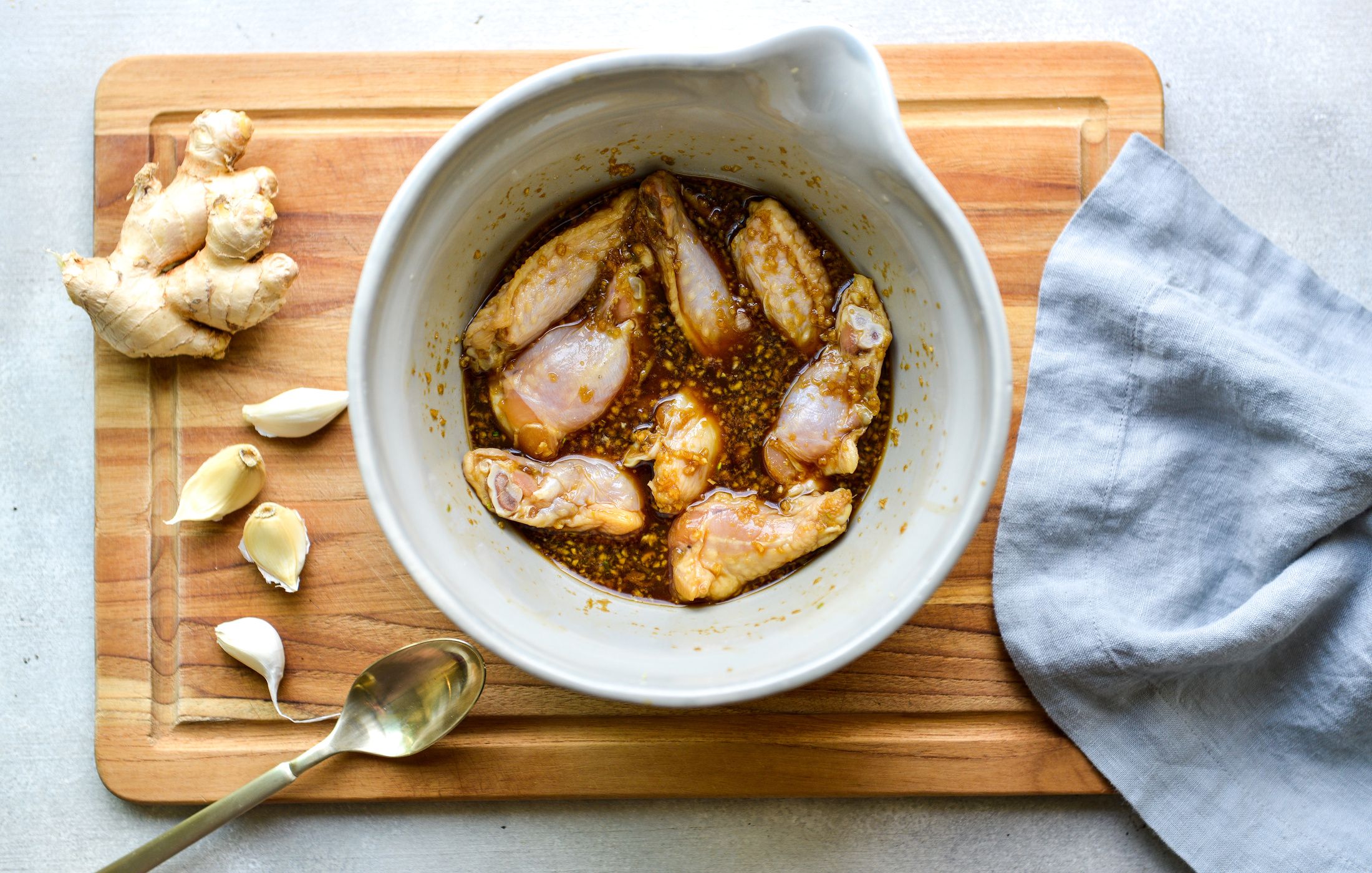 BAKED GARLIC-GINGER CHICKEN WINGS-3