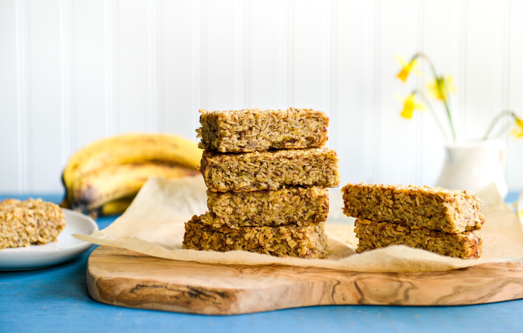 VEGAN GLUTEN-FREE BAKED OATMEAL BANANA BARS-1