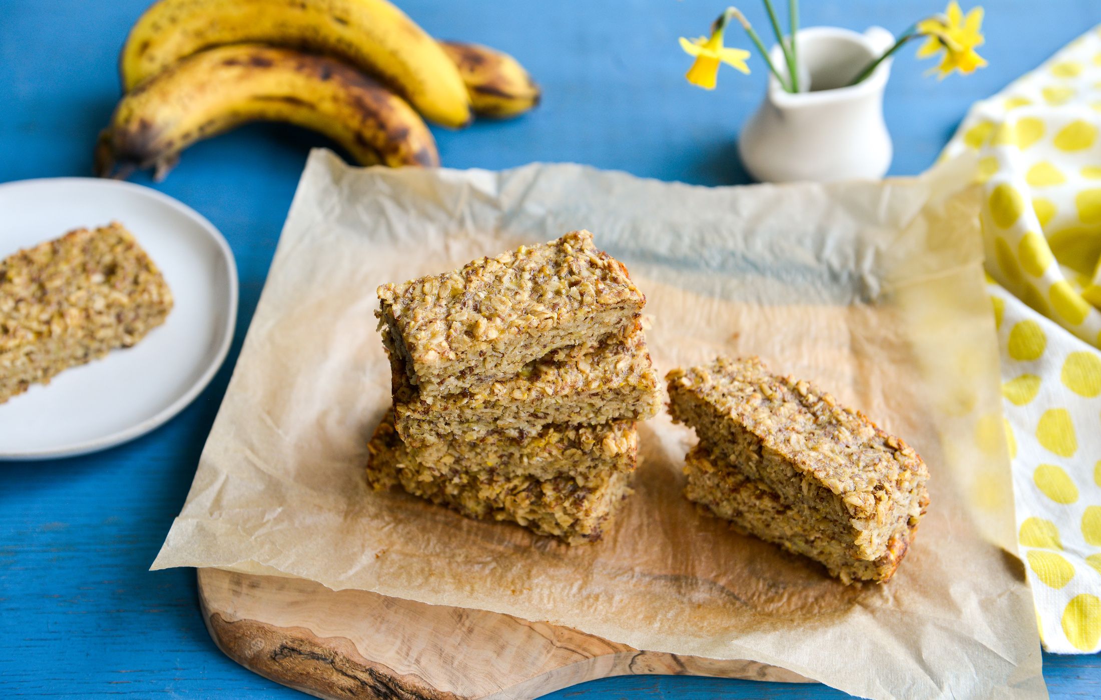 VEGAN GLUTEN-FREE BAKED OATMEAL BANANA BARS-2