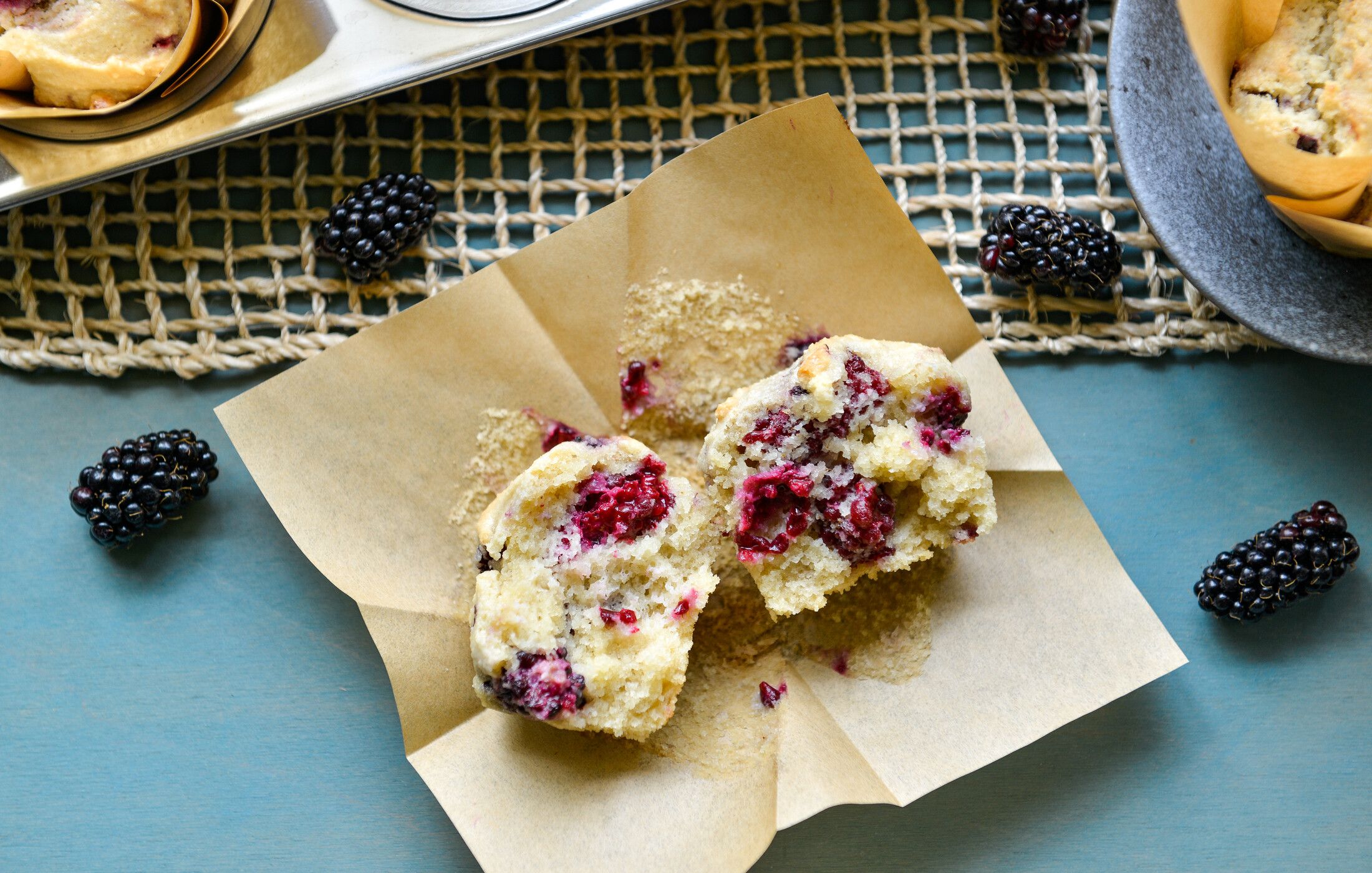 BLACKBERRY ALMOND FLOUR MUFFINS-2