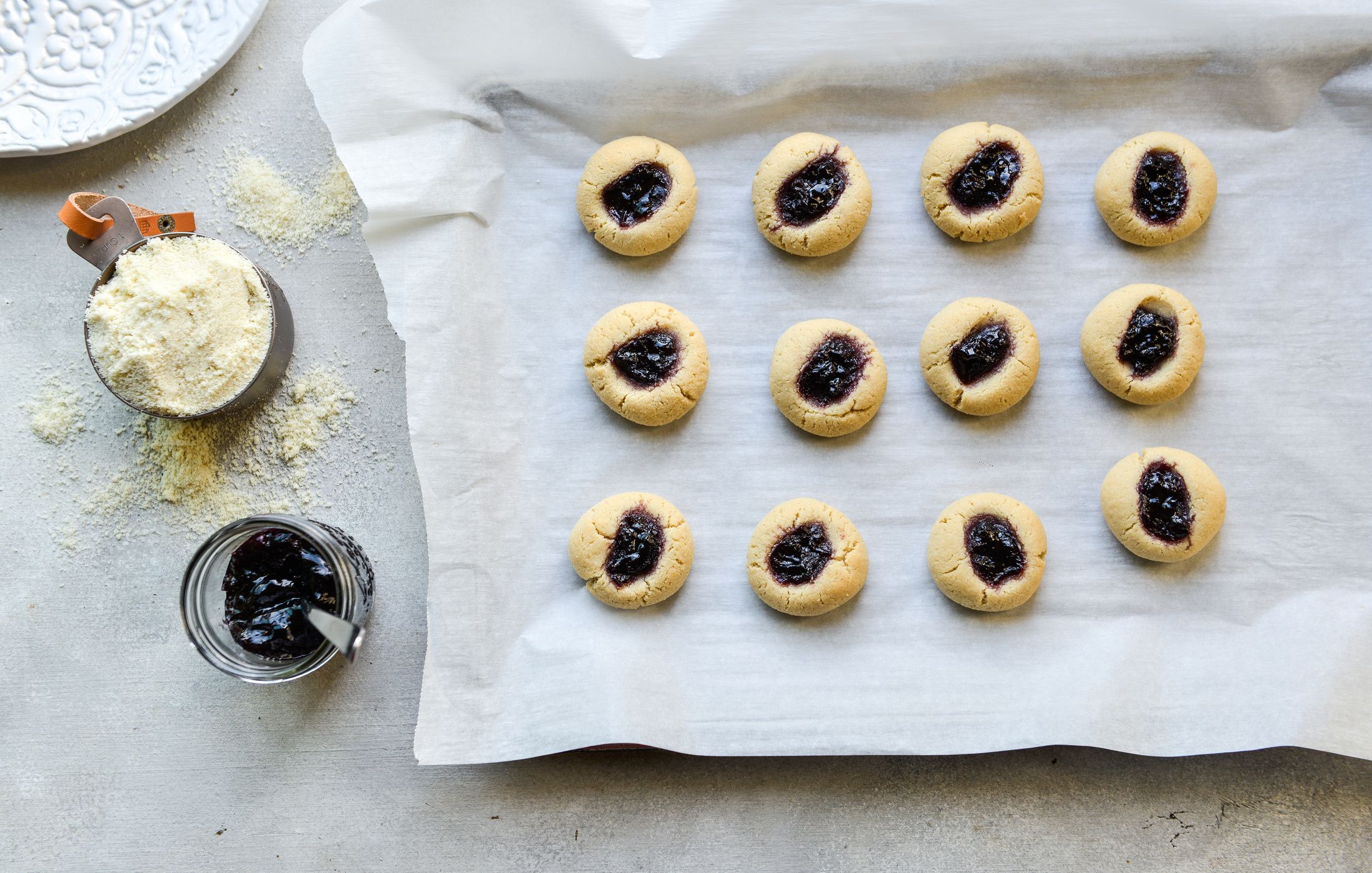 BLUEBERRY-ALMOND THUMBPRINT COOKIES-1