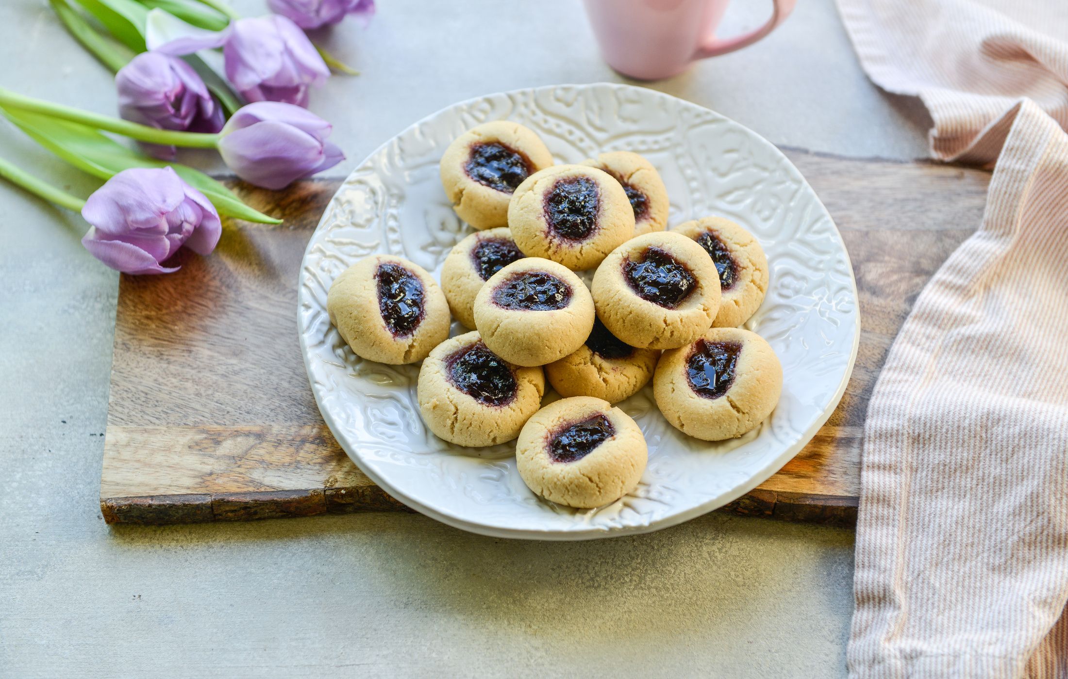 BLUEBERRY-ALMOND THUMBPRINT COOKIES-2