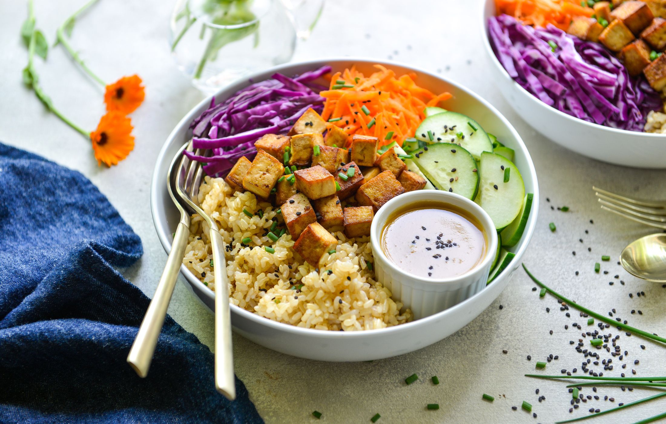 BROWN RICE TOFU AND VEGGIE BOWLS-2