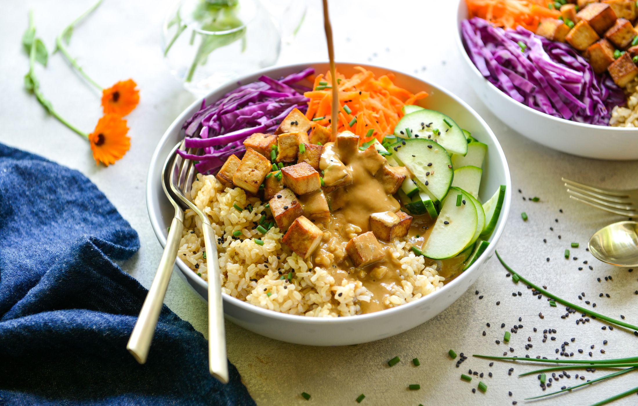 BROWN RICE TOFU AND VEGGIE BOWLS-3