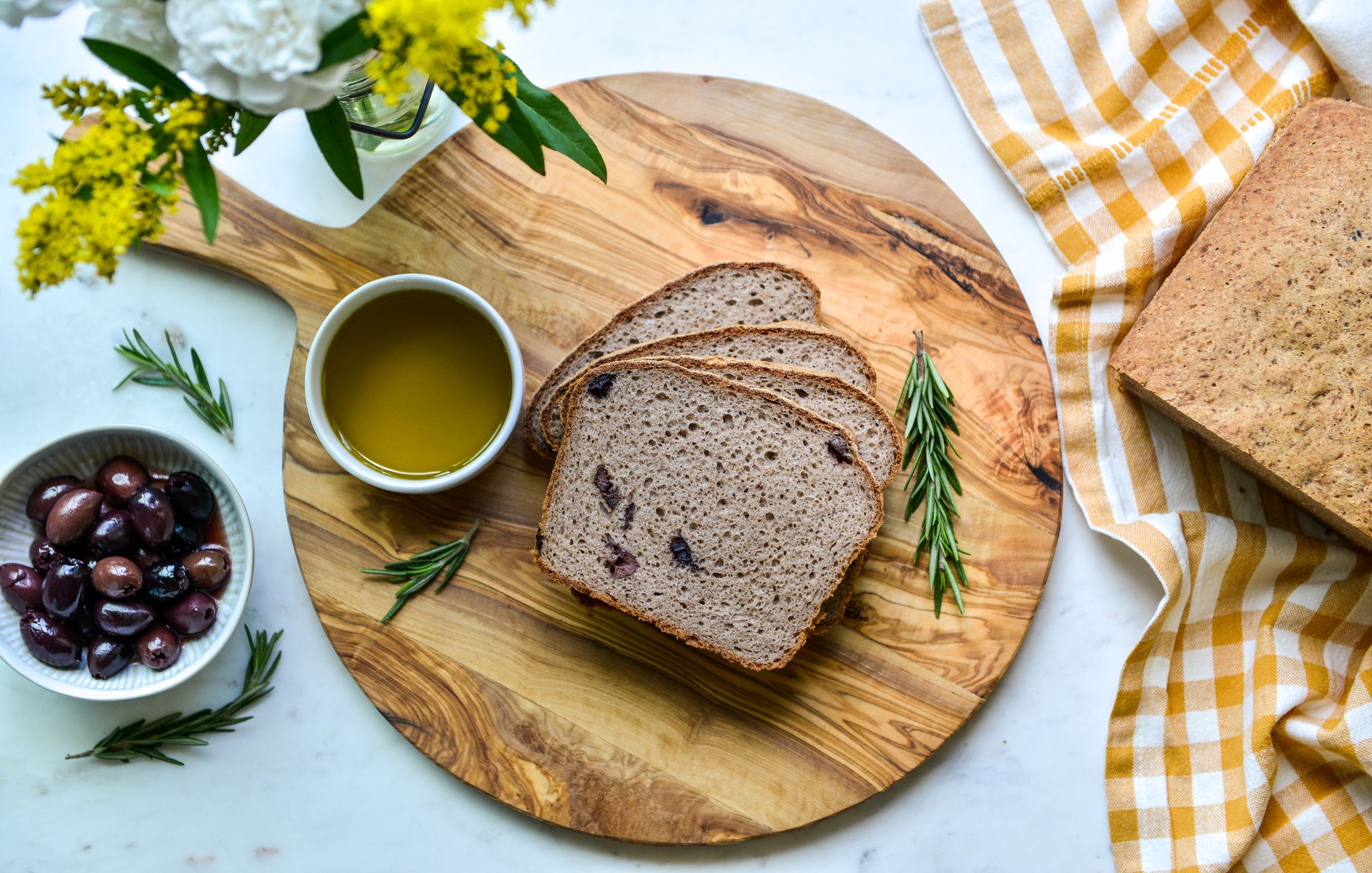 BUCKWHEAT-OLIVE BREAD GLUTEN-FREE VEGAN-1