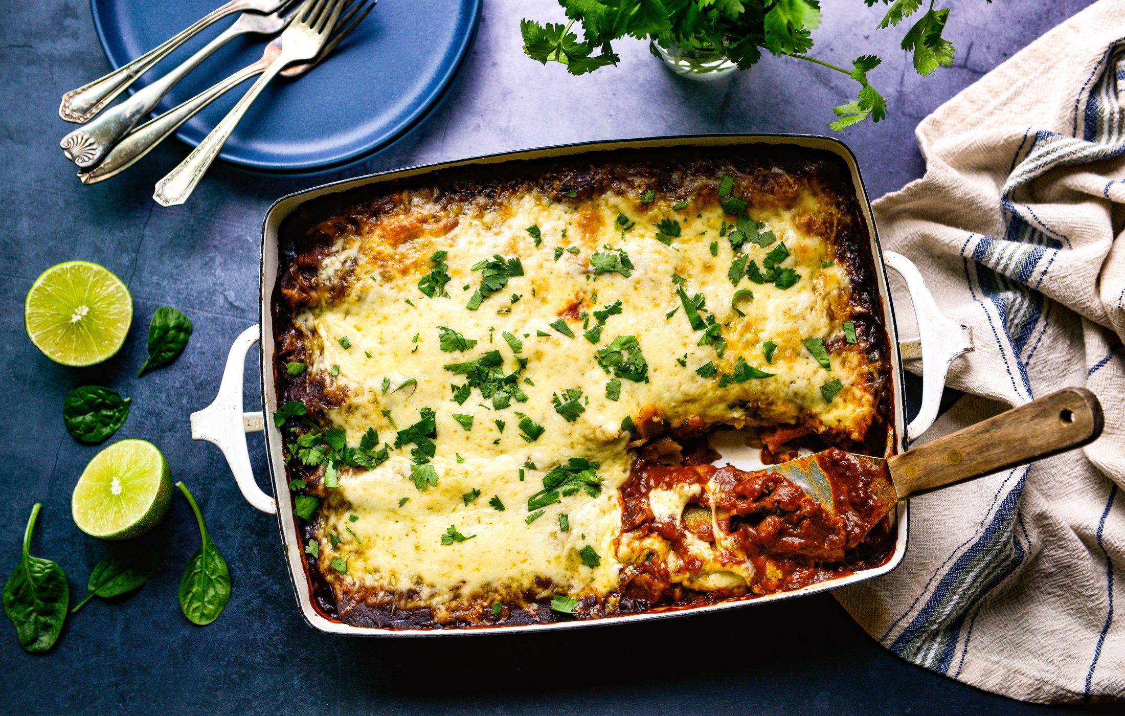 BUTTERNUT SQUASH AND PINTO BEAN ENCHILADAS-1