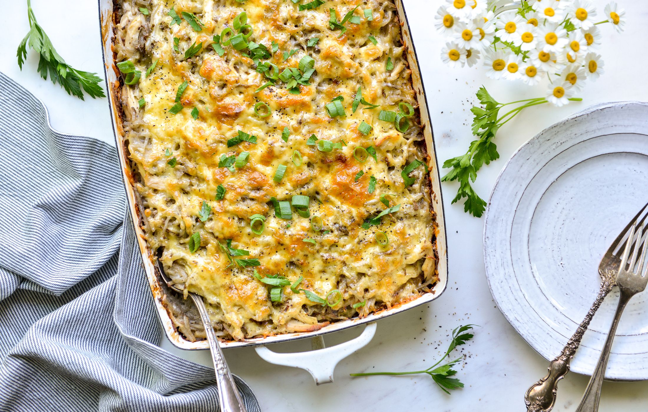 CHEESY POTATO AND CHICKEN CASSEROLE-1