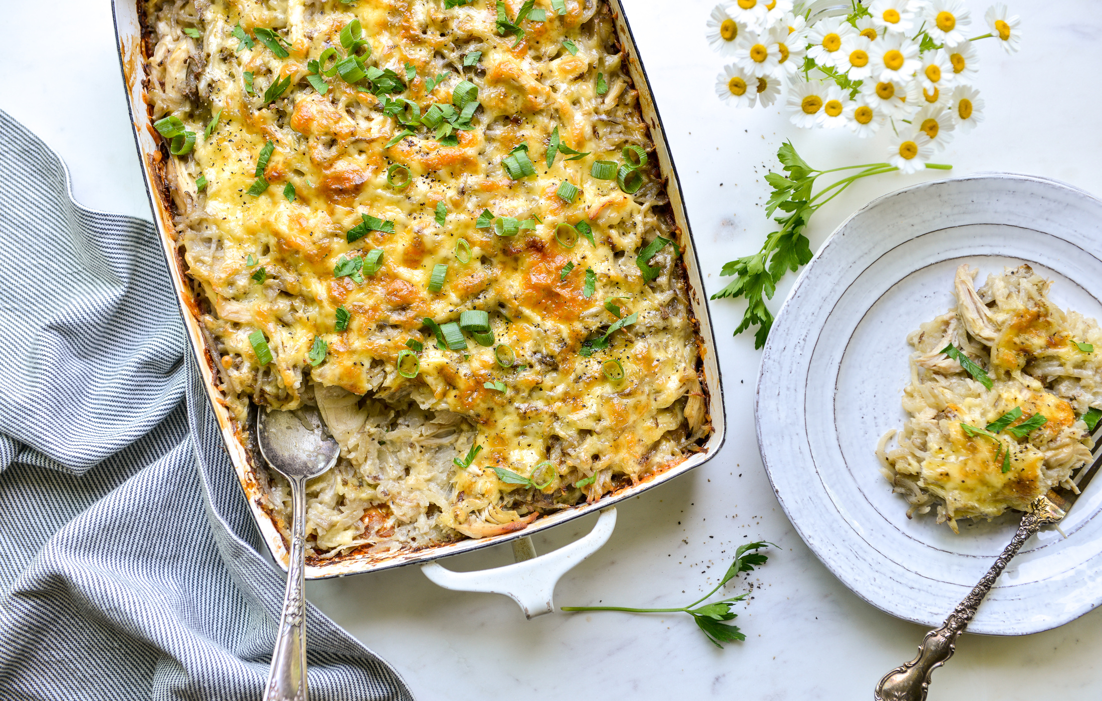 CHEESY POTATO AND CHICKEN CASSEROLE-2