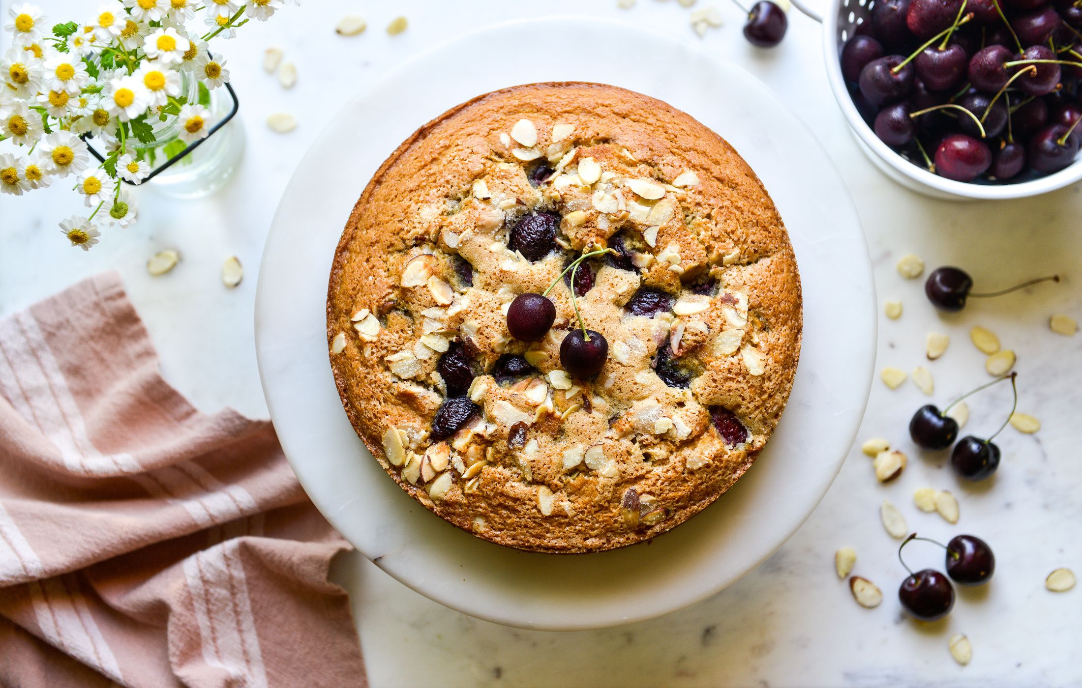 CHERRY-ALMOND CAKE-GLUTEN-FREE DAIRY-FREE-2