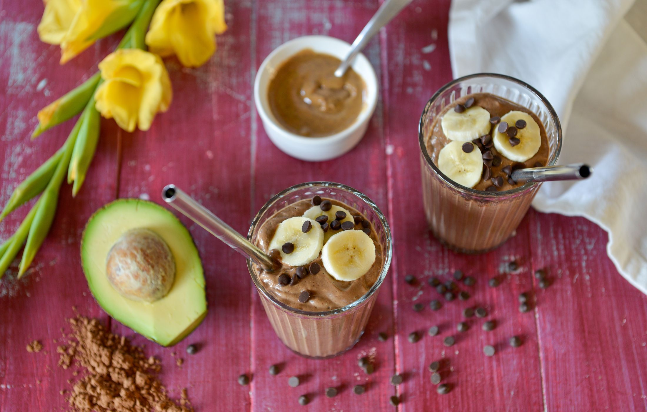 CHOCOLATE BANANA AVOCADO MILKSHAKE-2