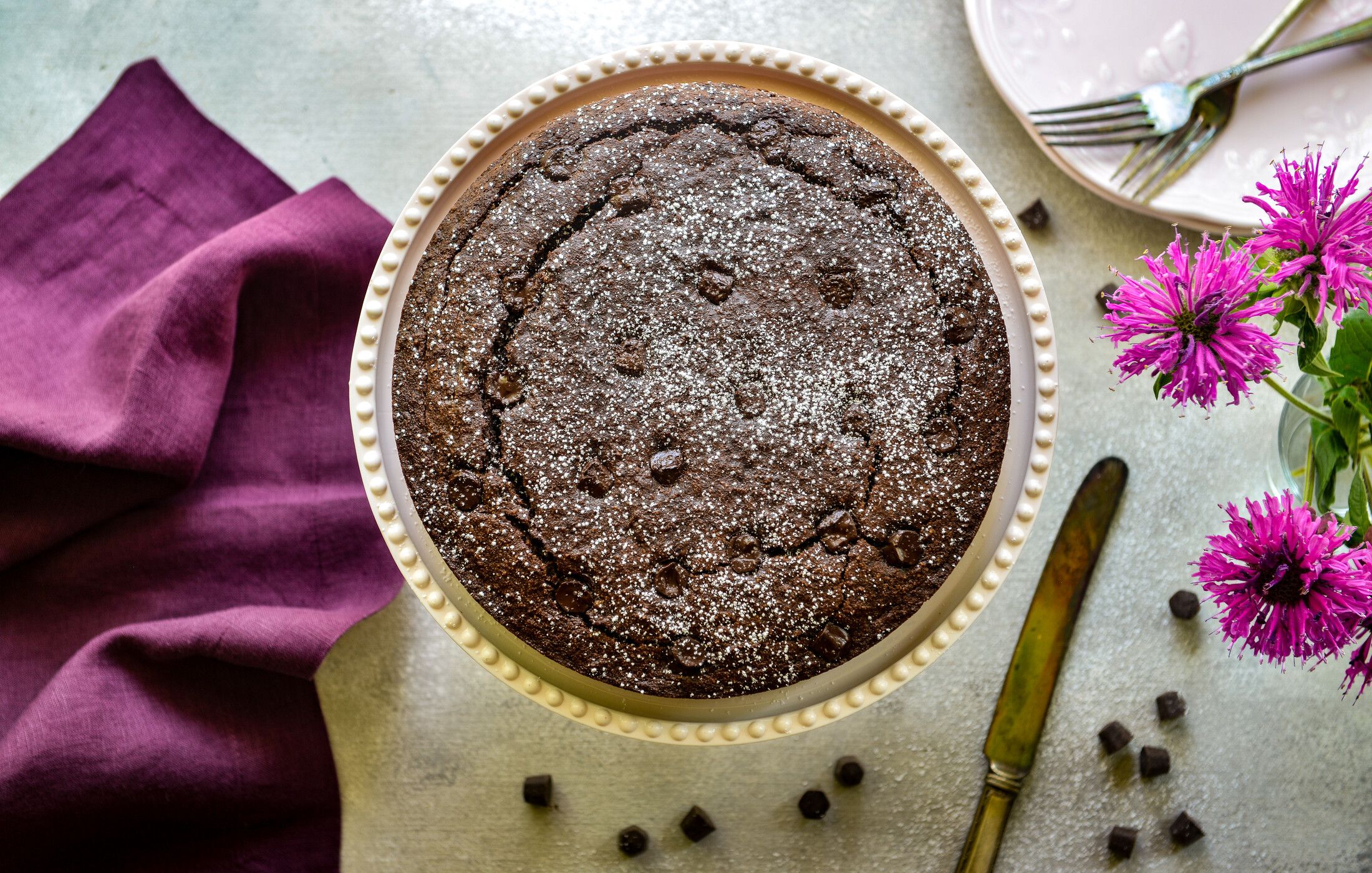 CHOCOLATE-BANANA ALMOND FLOUR CAKE-11