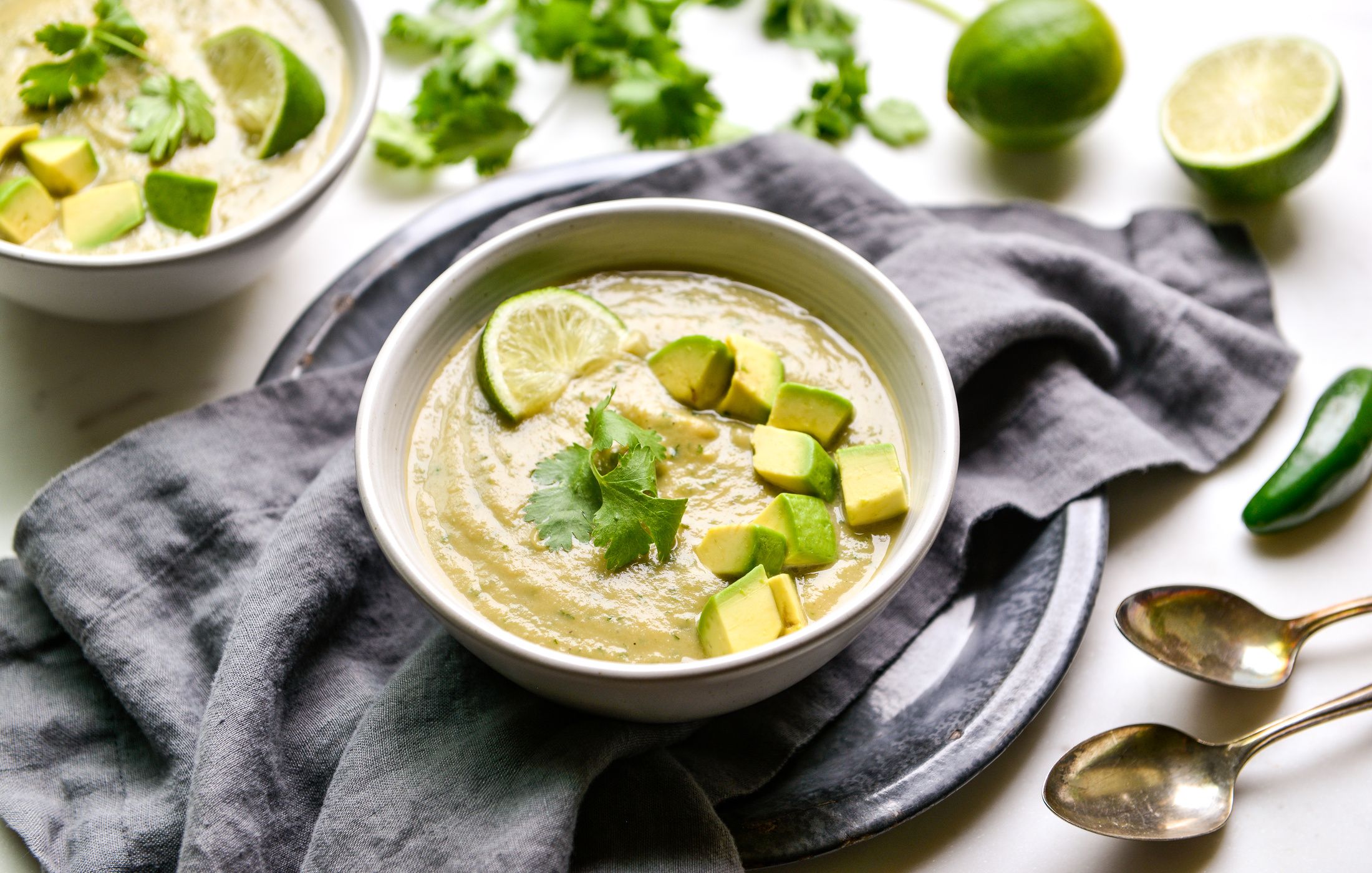 CREAMY GREEN CHILI CAULIFLOWER SOUP-2