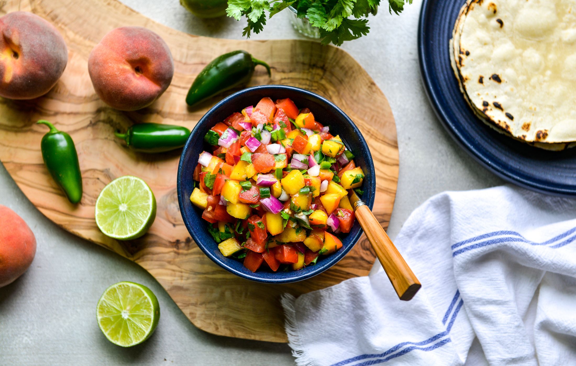 FRESH TOMATO-PEACH SALSA