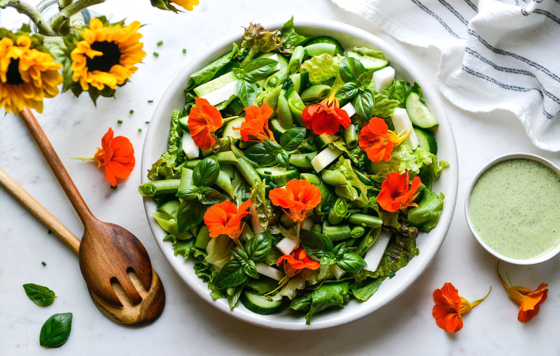 GARDEN SALAD WITH HERBED TAHINI DRESSING-11