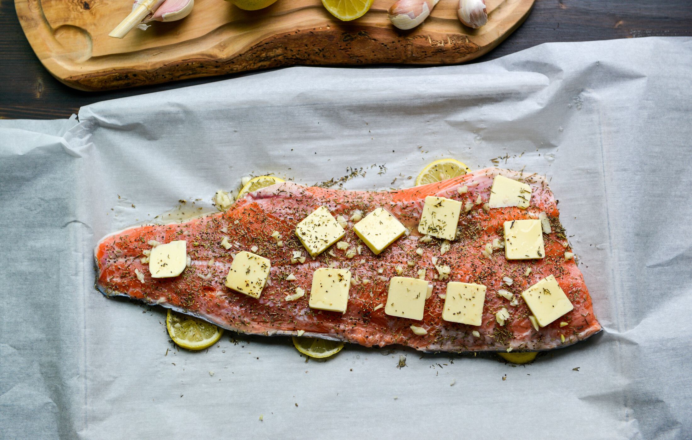 GARLIC-BUTER SALMON IN PARCHMENT-4