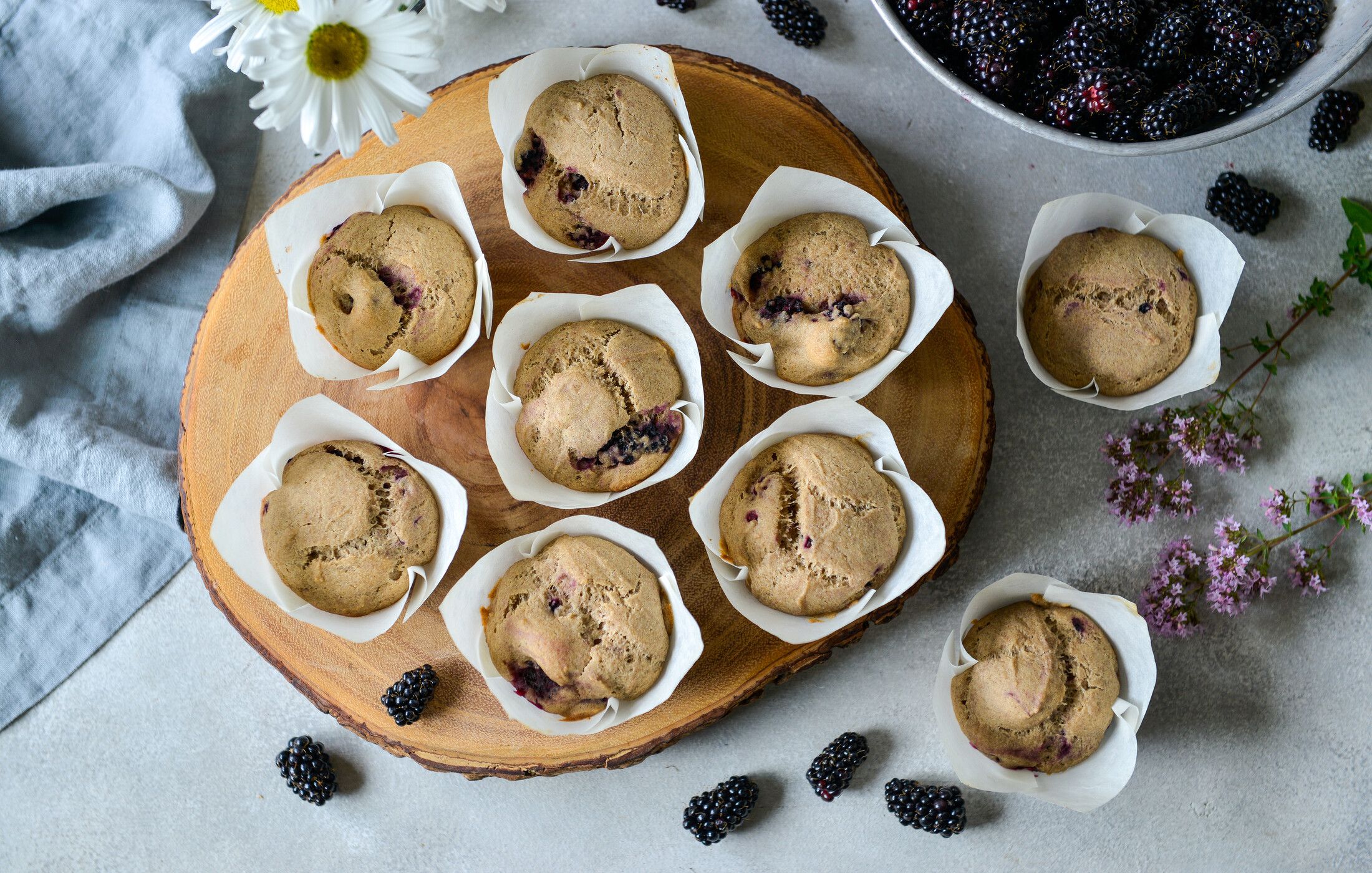 GLUTEN-FREE BLACKBERRY MUFFINS-11