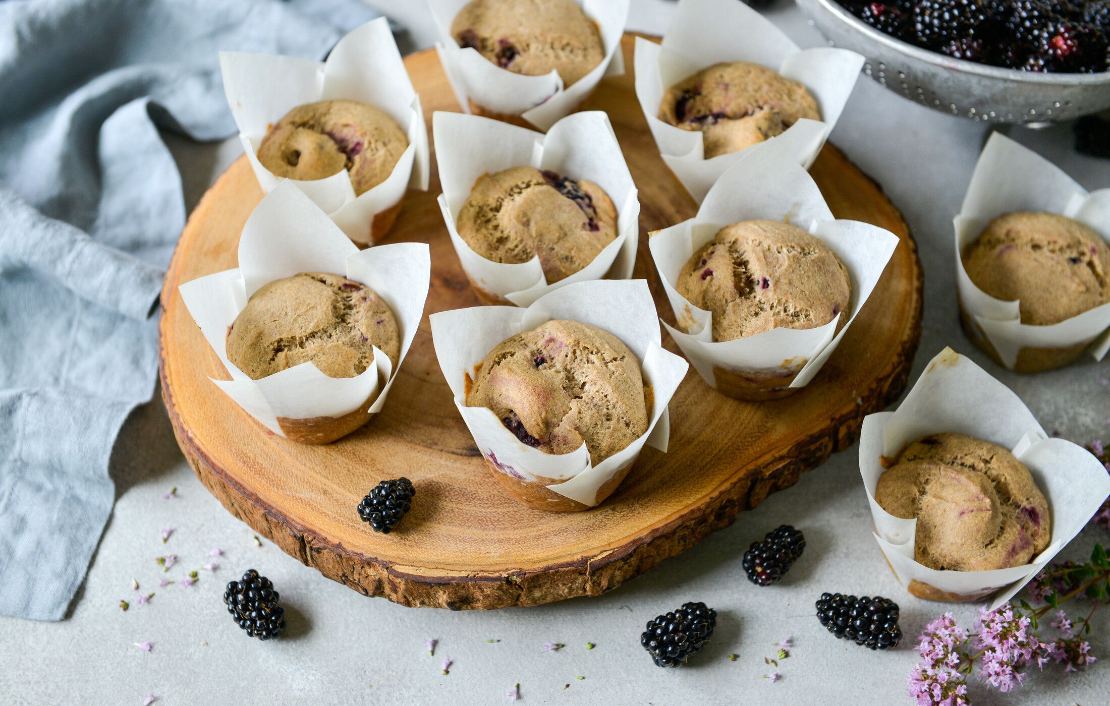 GLUTEN-FREE BLACKBERRY MUFFINS-22