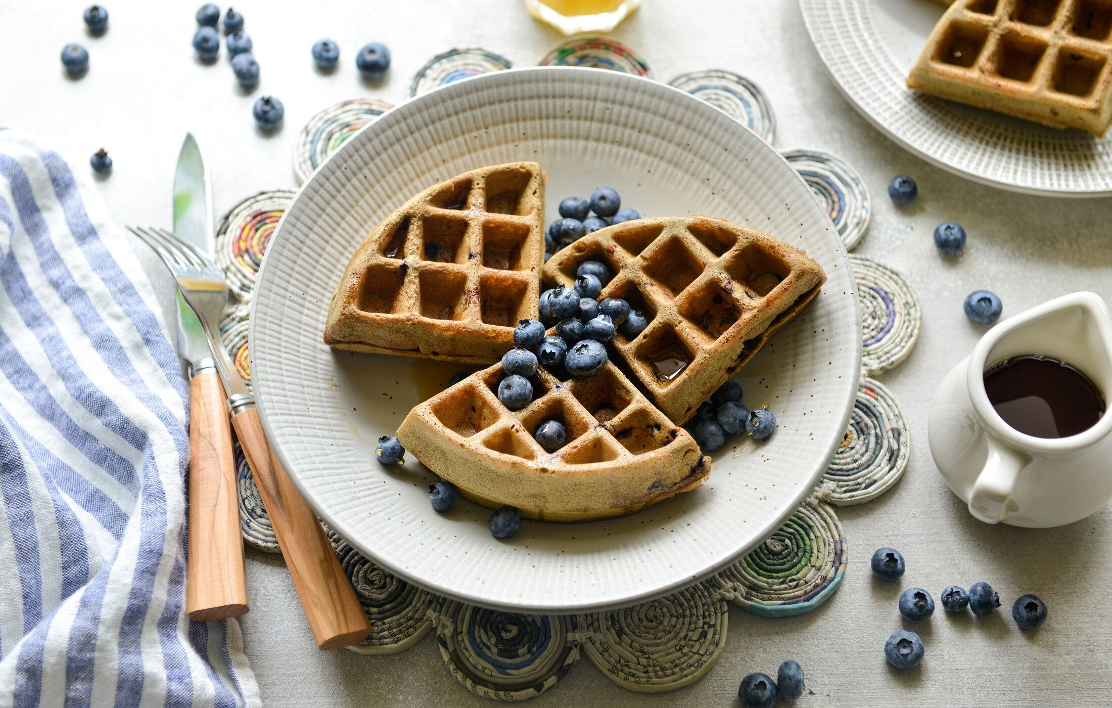 GLUTEN-FREE BLUEBERRY TEFF WAFFLES-1