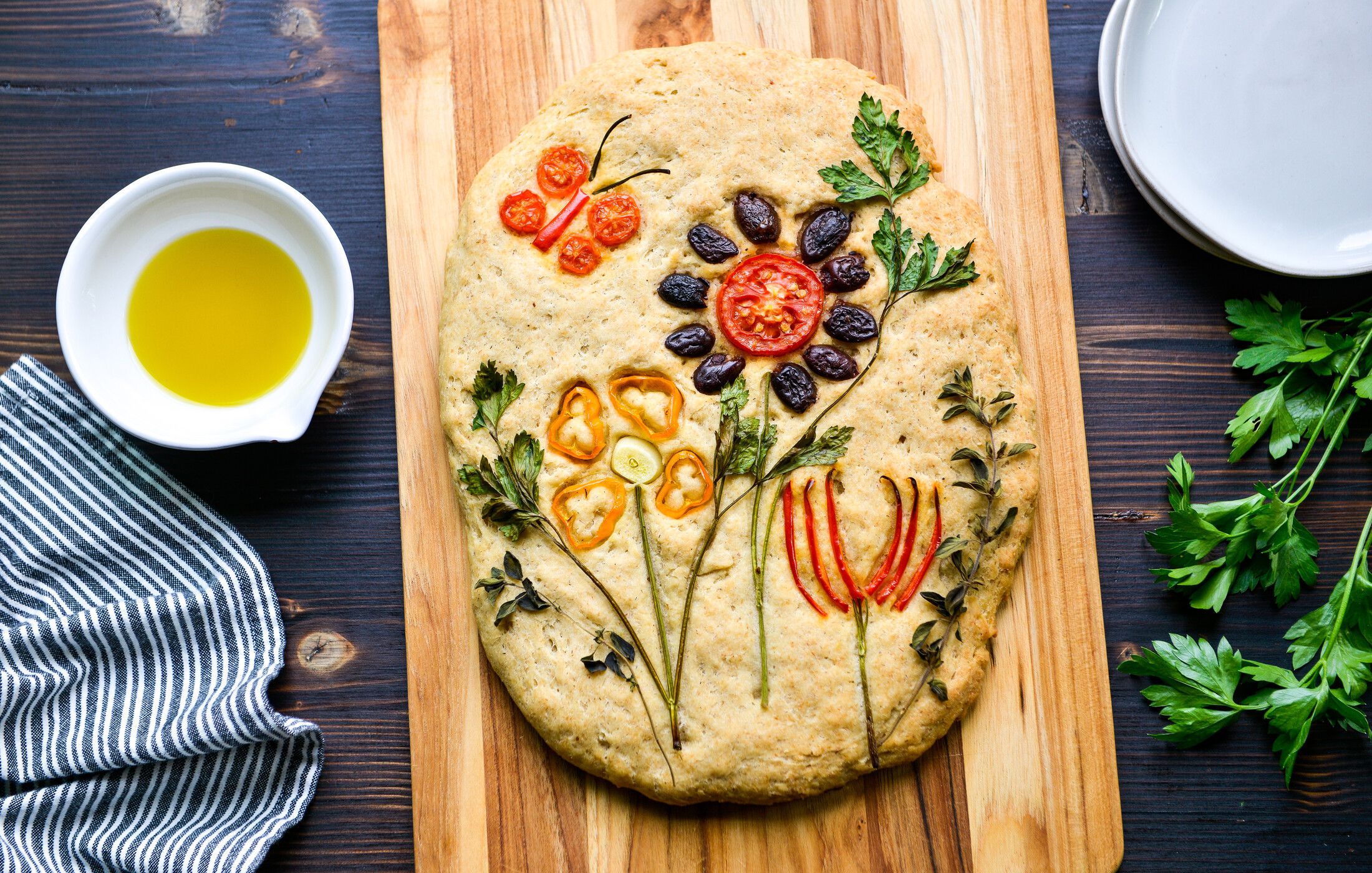 GLUTEN-FREE EGG-FREE FOCACCIA BREAD + ART-1