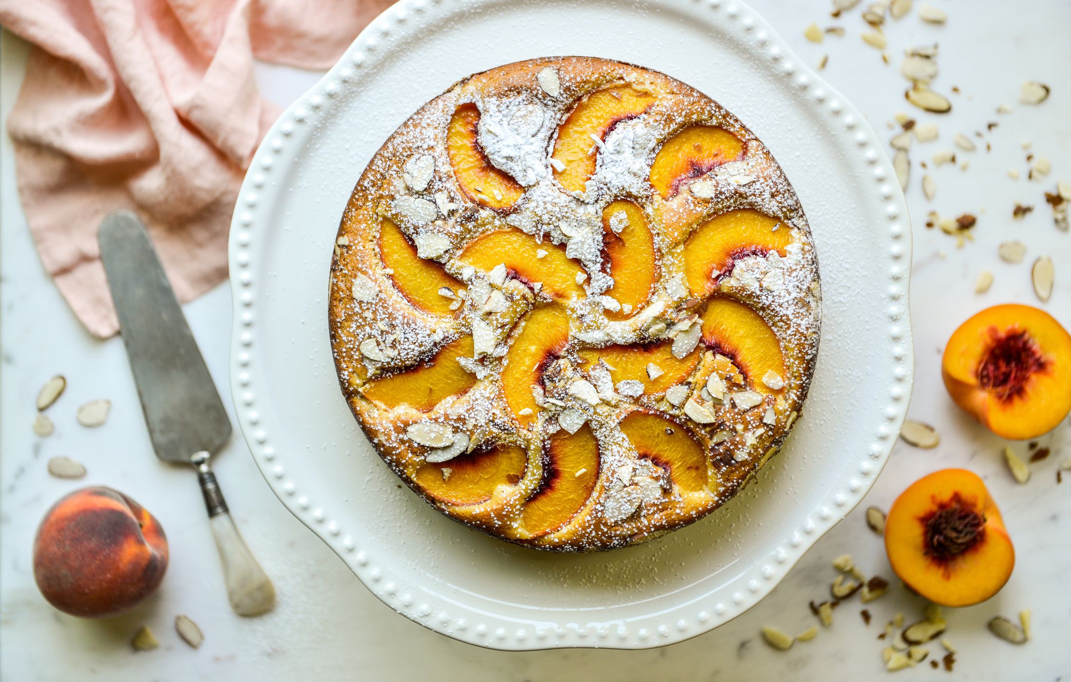 GRAIN-FREE PEACH-ALMOND CAKE-1