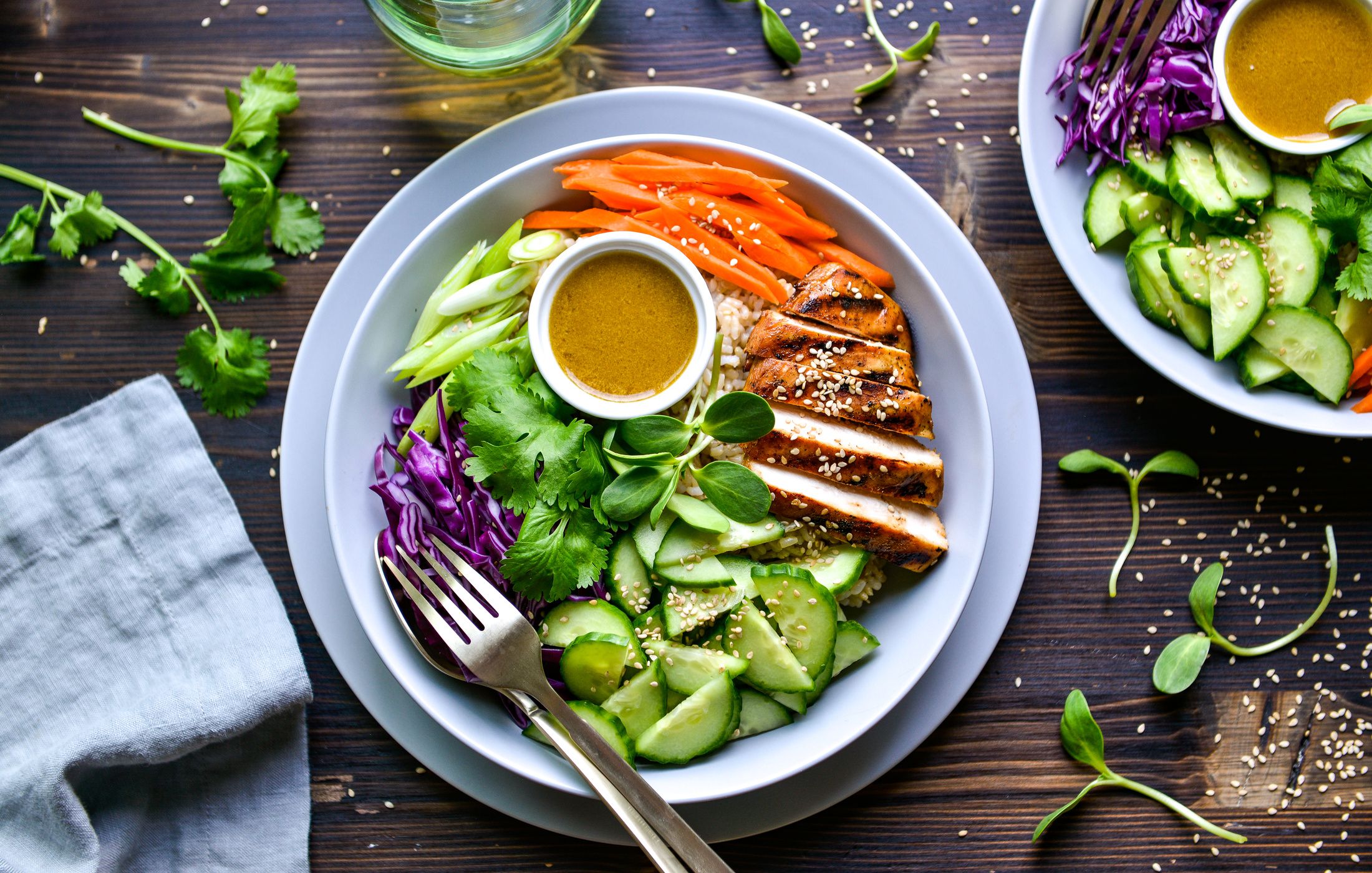 GRILLED WASABI-GINGER CHICKEN RICE BOWLS-1