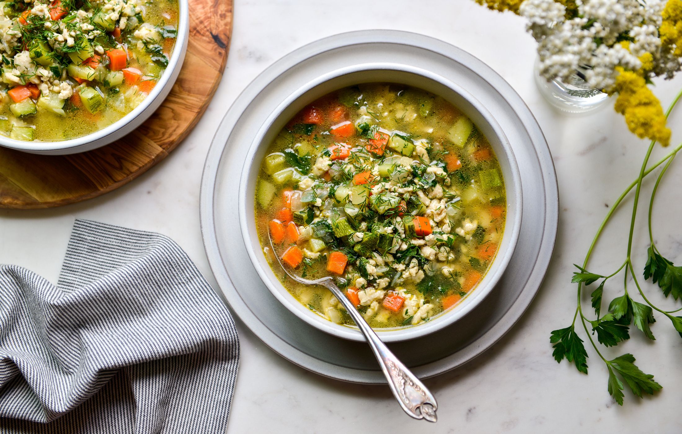 GROUND CHICKEN VEGETABLE DETOX SOUP-1