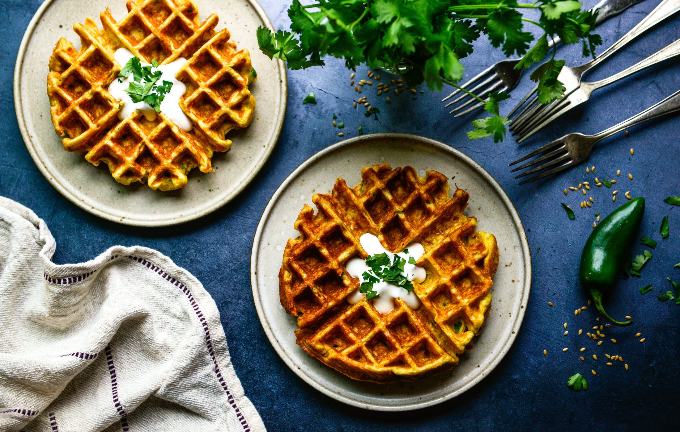 HIGH-PROTEIN JALAPENO-CHEDDAR WAFFLES-1